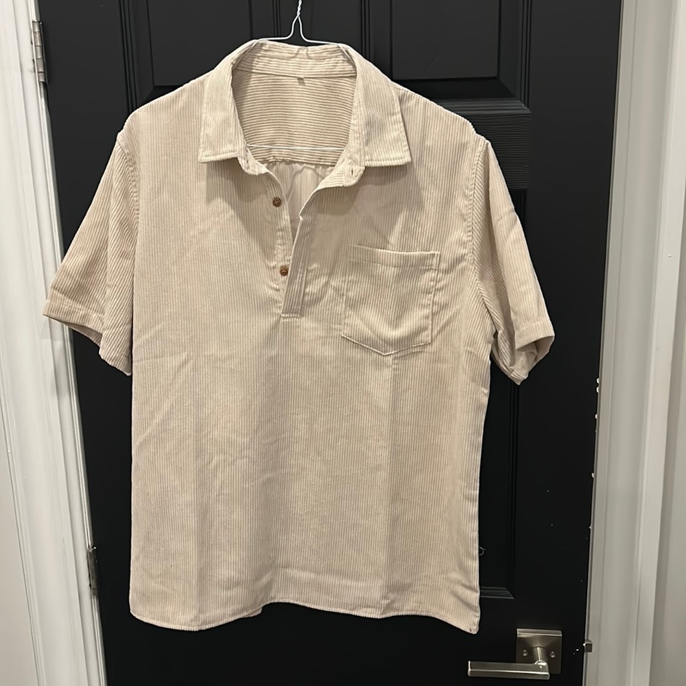 XL Corduroy Popover shirt